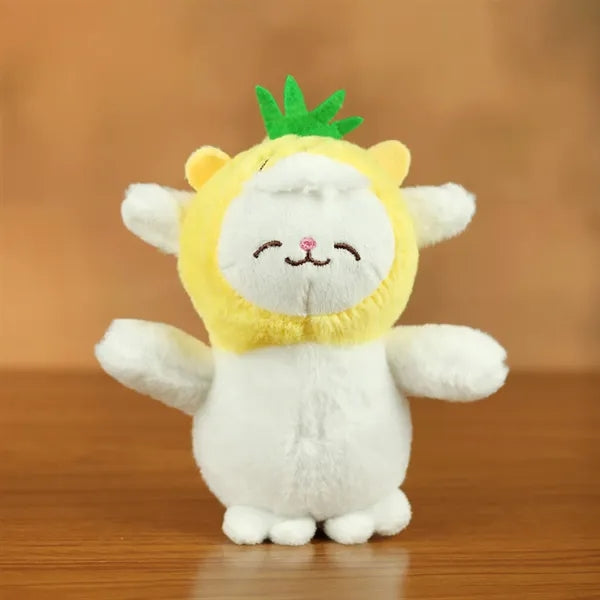 5 Inch Kawaii Fruit-Shaped Lamb Plush Keychain
