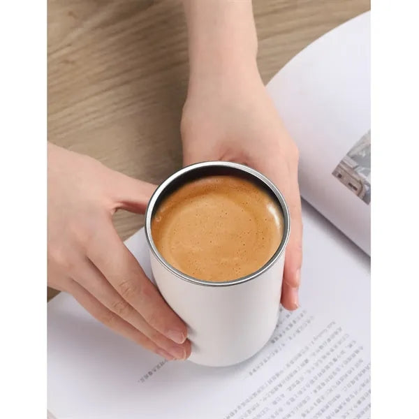 10 oz Mini Dual-Layer Coffee & Straw Cup