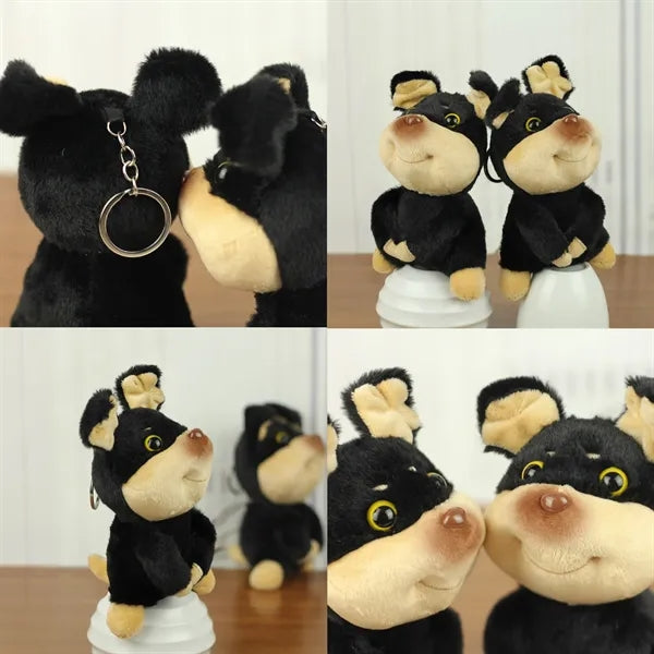 6 Inch Bee Dog Kawaii Animal Plush Keychain