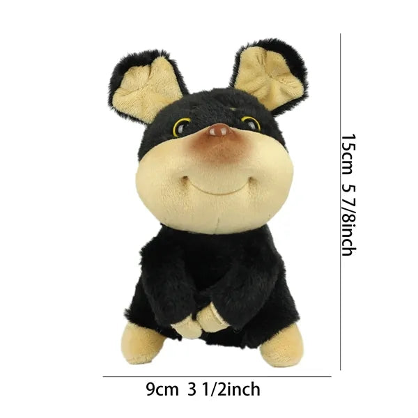 6 Inch Bee Dog Kawaii Animal Plush Keychain