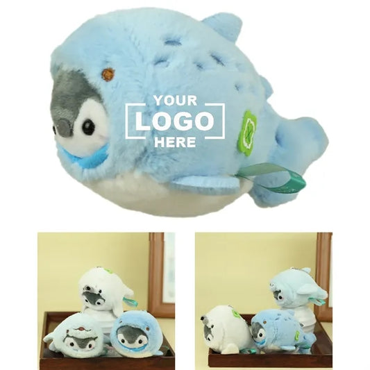 4 Inch Whale Penguin Hybrid Marine Animal Plush Keychain