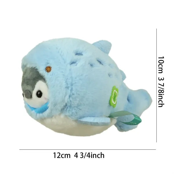 4 Inch Whale Penguin Hybrid Marine Animal Plush Keychain
