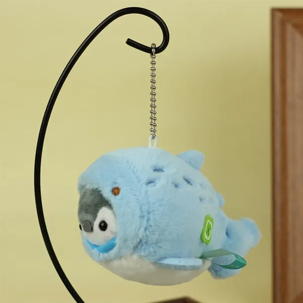 4 Inch Whale Penguin Hybrid Marine Animal Plush Keychain