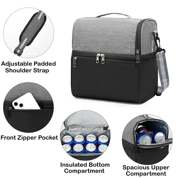 14-Can PEVA Lined Dual-Compartment Cooler