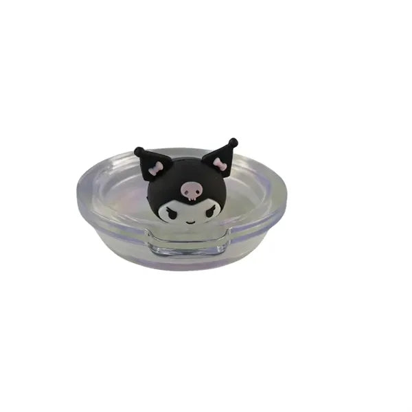 24 oz Double-Wall Plastic Cartoon 3D Topper Tumbler with Lid