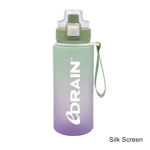25 oz Gradient Sport Bottle with Flip Lid & Wrist Strap