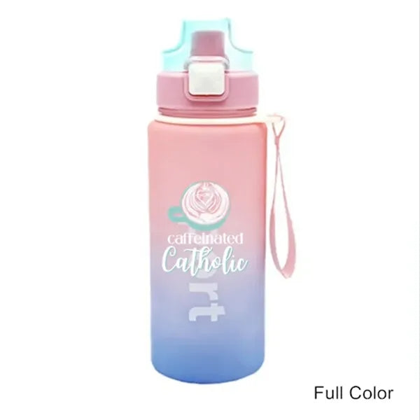 25 oz Gradient Sport Bottle with Flip Lid & Wrist Strap