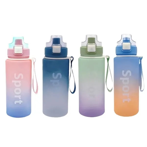 25 oz Gradient Sport Bottle with Flip Lid & Wrist Strap