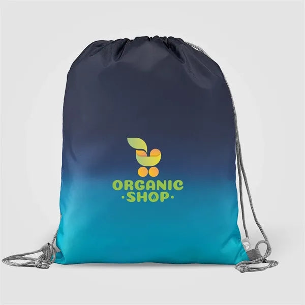 210D Polyester Ombre Drawstring Bag - 6L