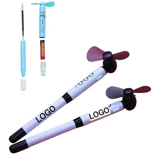 Metal Ballpoint Pen with Mini Cooling Fan