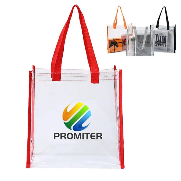 Clear View PVC Reinforced Beach Tote Bag