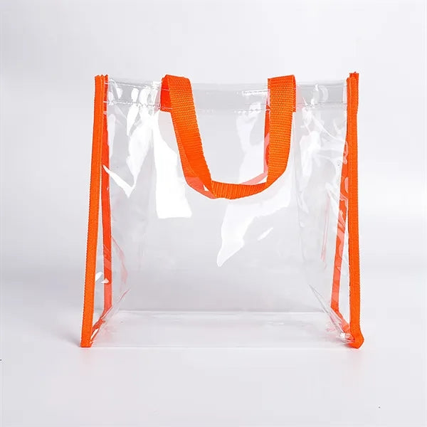 Clear View PVC Reinforced Beach Tote Bag