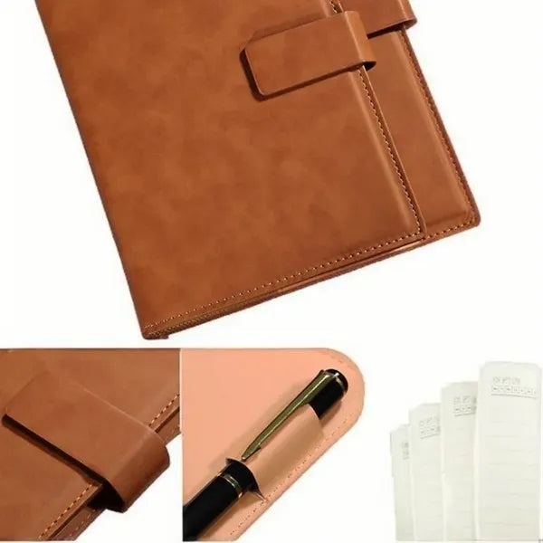 Sophisticated Faux-Leather Notebook