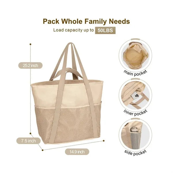 Multifunctional Beach Waterproof Bag with Zipper Cruise