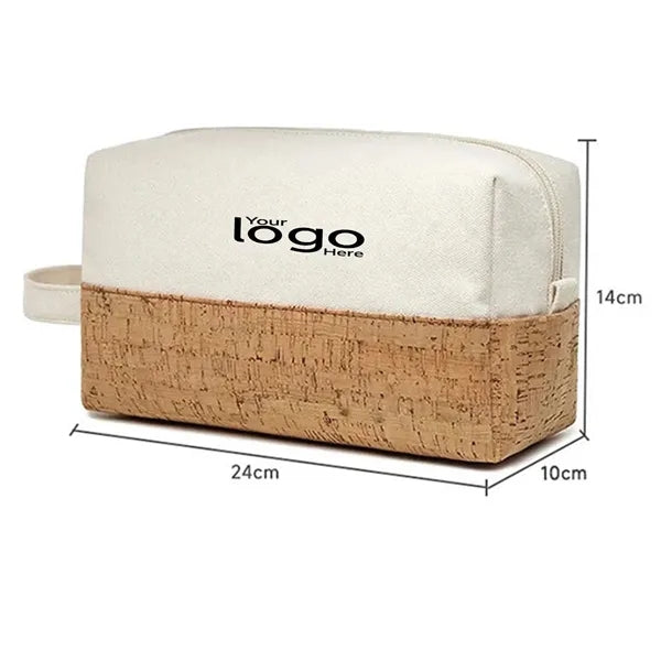 Eco Cork Canvas Makeup Bag