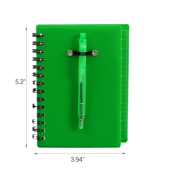 Compact Spiral Notebook With Sticky Notes