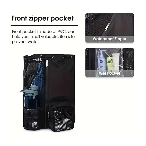 Large Capacity Breathable Drawstring Waterproof Backpack Bag