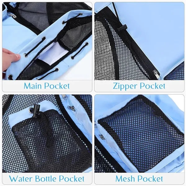 Large Capacity Breathable Drawstring Waterproof Backpack Bag