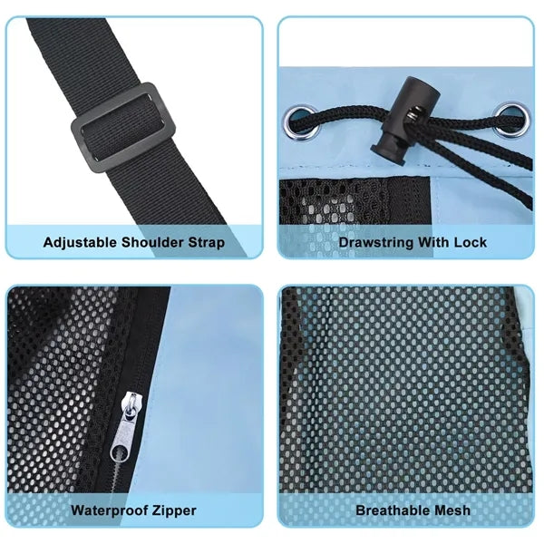 Large Capacity Breathable Drawstring Waterproof Backpack Bag