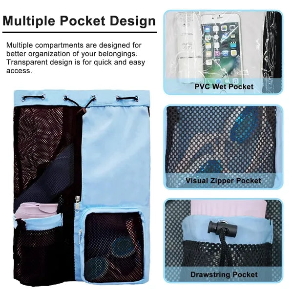 Large Capacity Breathable Drawstring Waterproof Backpack Bag