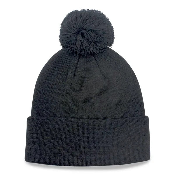 12" Knit Beanie Pompon