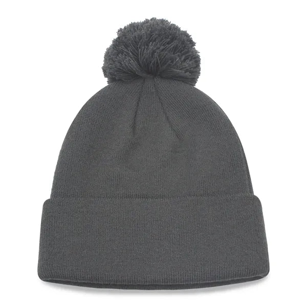 12" Knit Beanie Pompon