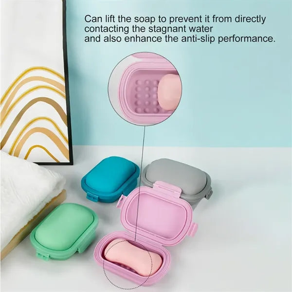 Food Grade Silicone Soap Case With Triple Lock