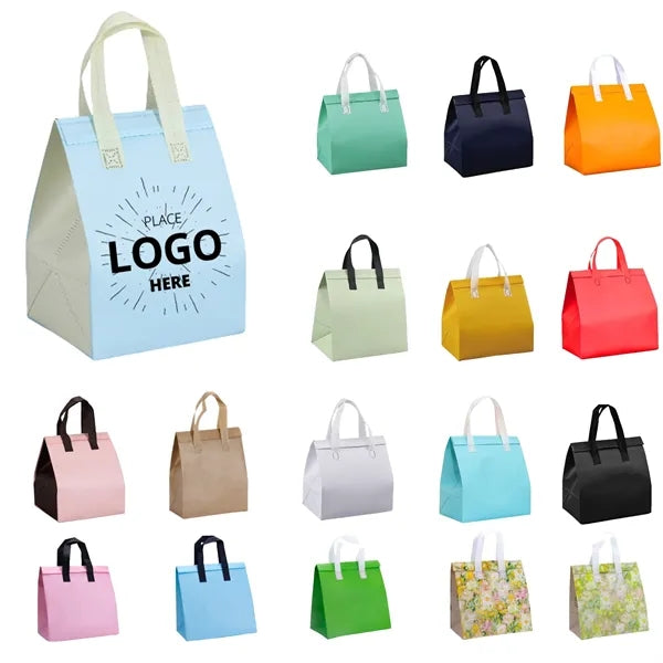 Personal Logo Non-Woven Fabric Lunch Tote Bags