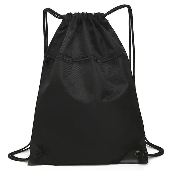 Gym Drawstring Bags with Front Pocket
