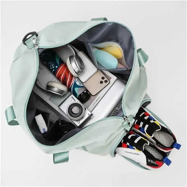 Nylon Gym Duffel Bag Women
