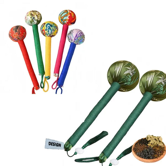 Mugwort Massage Hammer For Neck Back Therapy Free Shipping