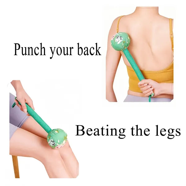 Mugwort Massage Hammer For Neck Back Therapy Free Shipping