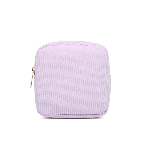 Travel Corduroy Makeup Pouch