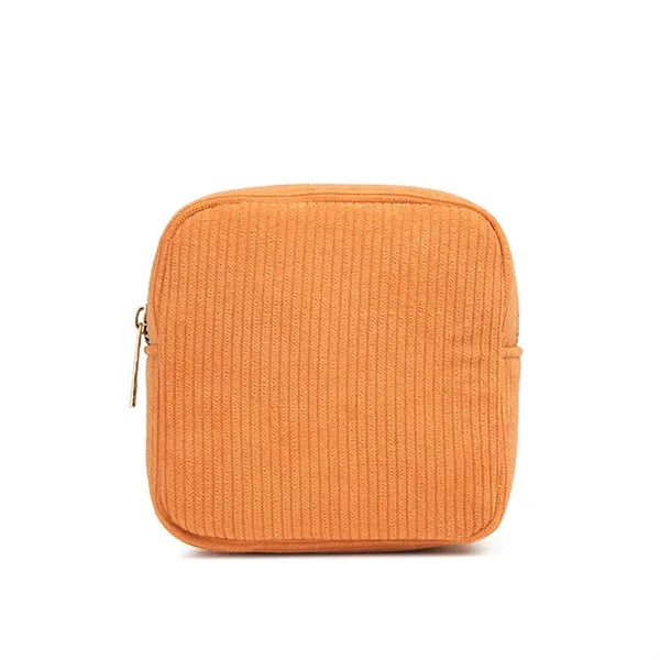 Travel Corduroy Makeup Pouch