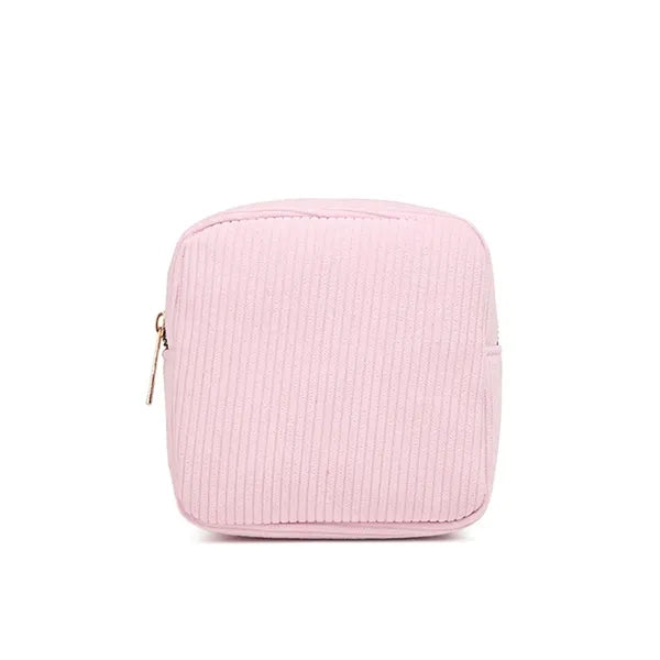 Travel Corduroy Makeup Pouch