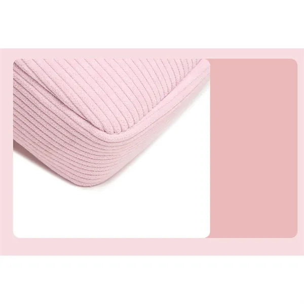 Travel Corduroy Makeup Pouch
