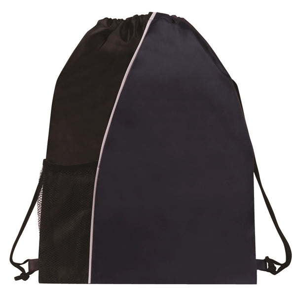 Sport Mesh Pocket Drawstring Backpack