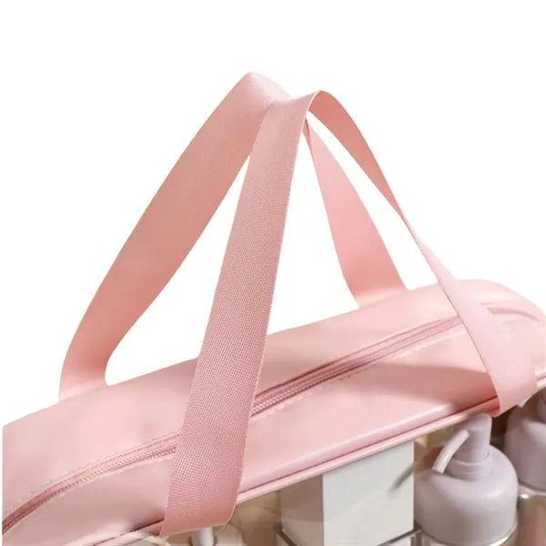 PU And PVC Patchwork Transparent Tote Bag