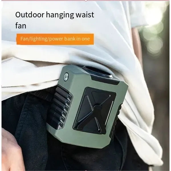 Outdoor 4 In 1 Function USB Waist Fan For 8000mah