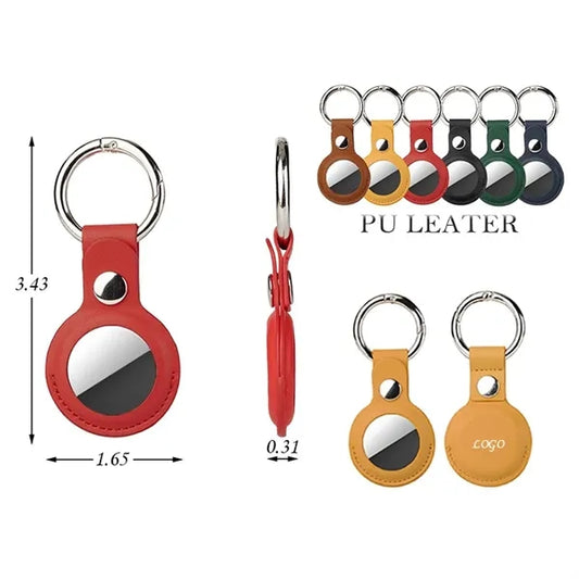 Air-Tag Leather Holder Keychain Luggage Pet Bags