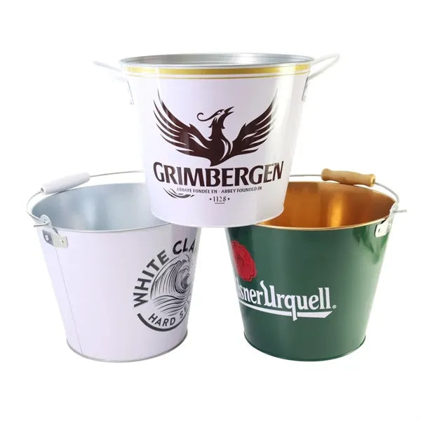 Party Beverage Tub Galvanized Metal Ice Bucket
