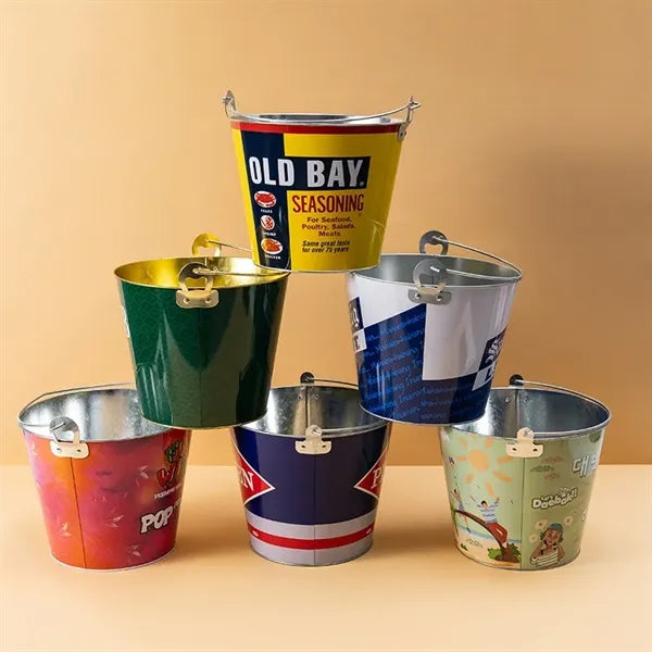 Party Beverage Tub Galvanized Metal Ice Bucket