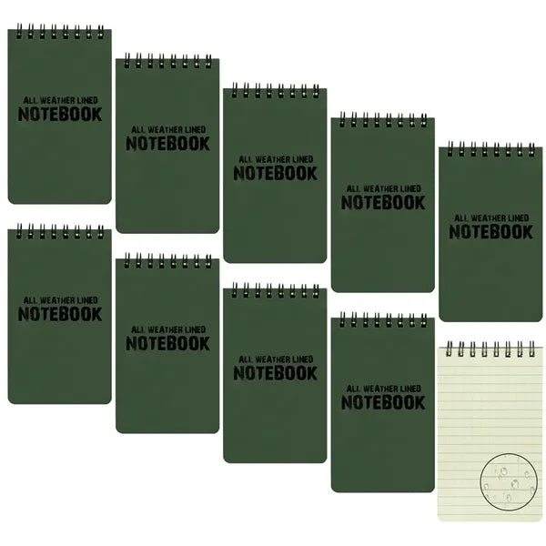 3" x 5" Custom Waterproof Spiral Notebook