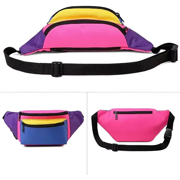 Neon Waist Fanny Pack For 80S Costumes