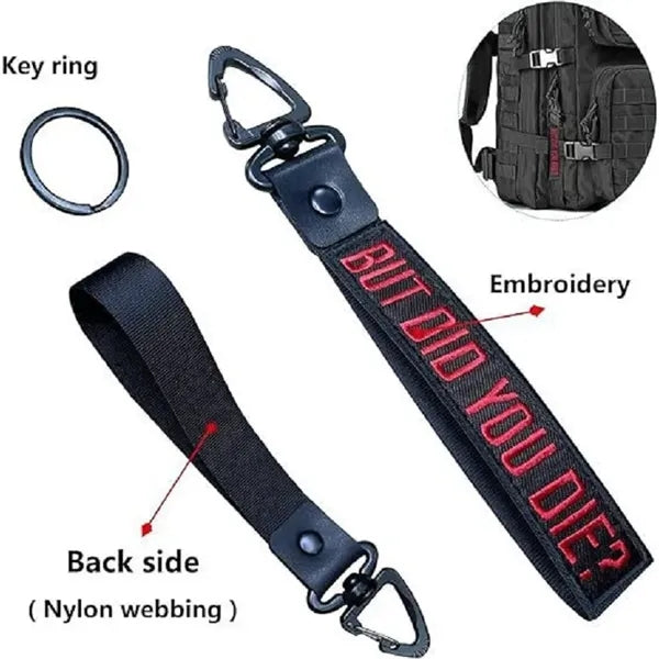 Embroidery Car Keychain Luggage Tags
