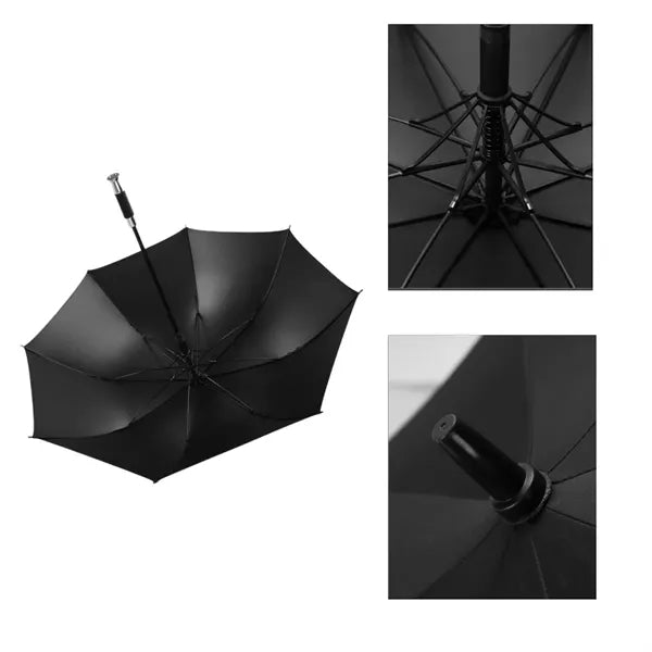 A golf umbrella with customizable brand logo for cars