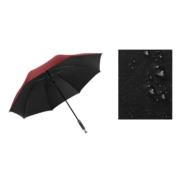 A golf umbrella with customizable brand logo for cars