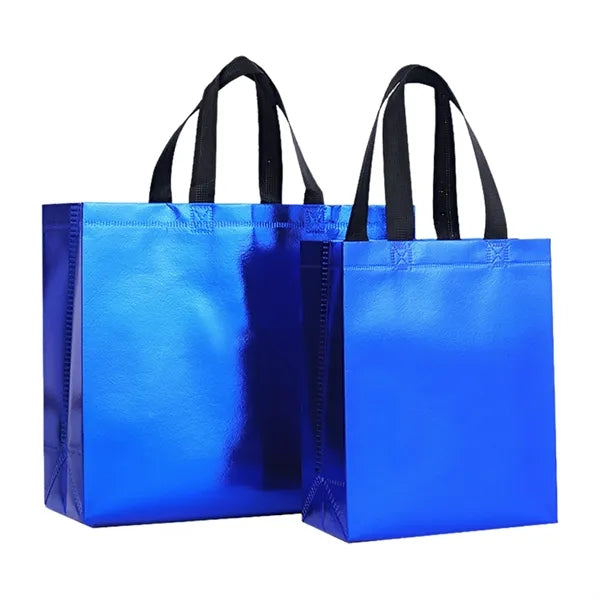 Laser Film Aluminum Foil Non-Woven Tote Bag