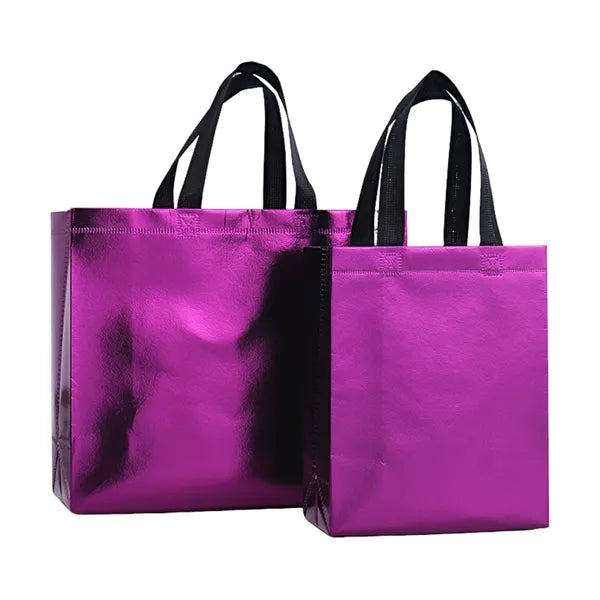Laser Film Aluminum Foil Non-Woven Tote Bag