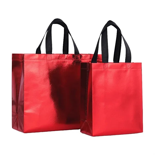 Laser Film Aluminum Foil Non-Woven Tote Bag